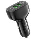 Hoco NZ11 Φορτιστής αυτοκινήτου 2 x USB A + 2 x Type-C PD QC 72W (Μαύρο)