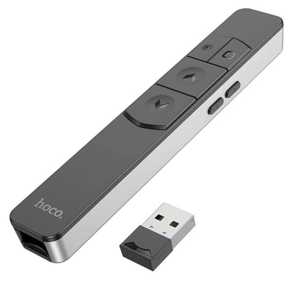 Hoco GM202 ασύρματο τηλεχειριστήριο παρουσιάσεων (Silver)
