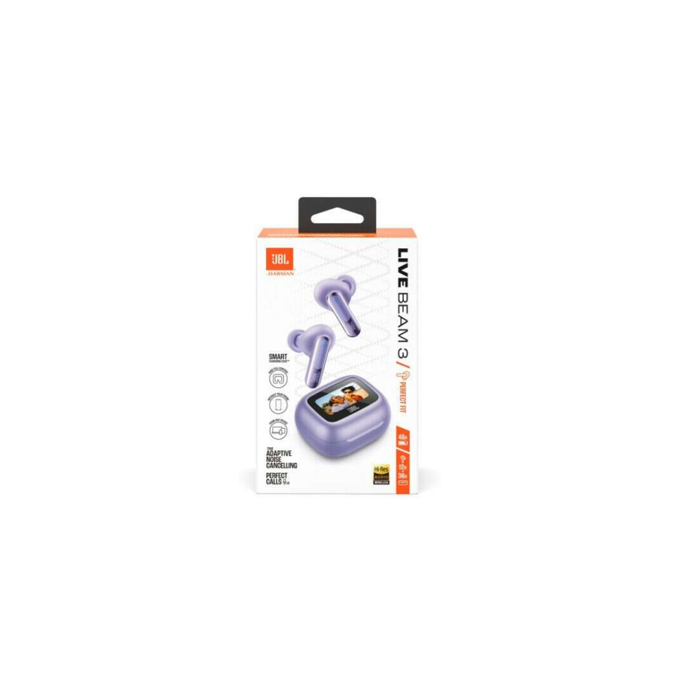 JBL Live Beam 3, True Wireless In-Ear Headphones (Purple)