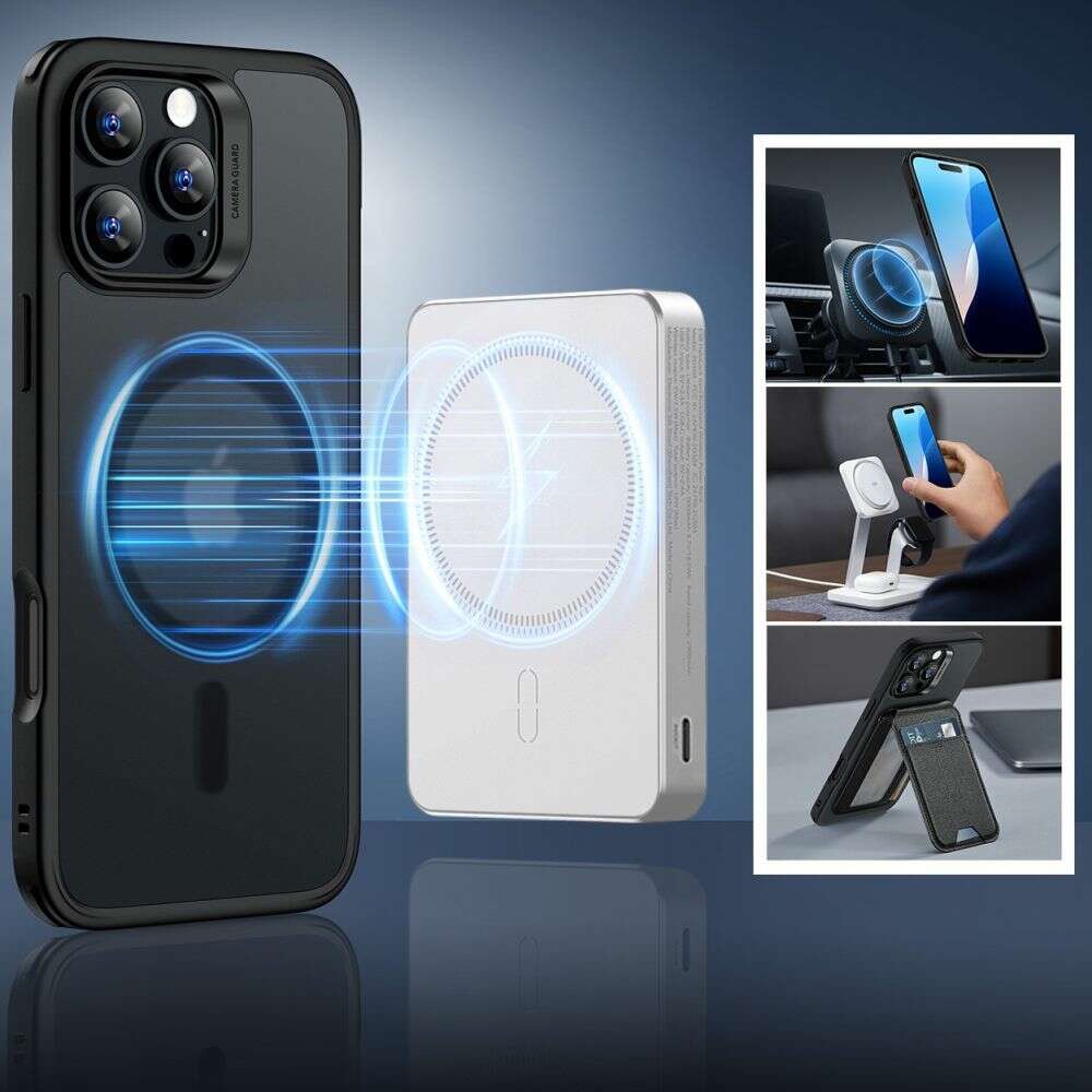 ESR Θήκη Classic Hybrid Halolock Magsafe & Tempered Glass για iPhone 16 Pro Max (FROSTED BLACK)