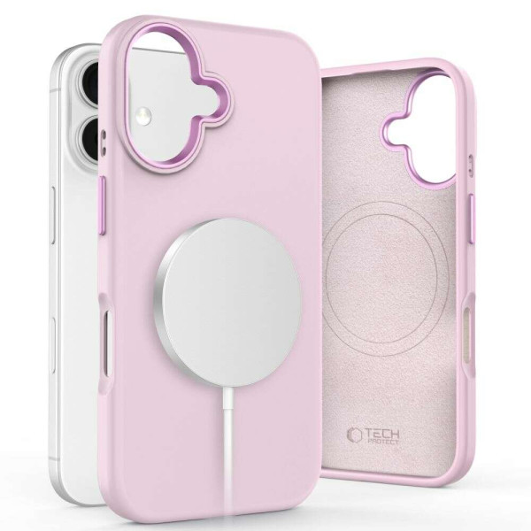 Tech-Protect Silicone Pure Magsafe θήκη για Apple iPhone 16 (PINK PEARL)