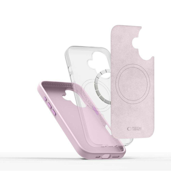 Tech-Protect Silicone Pure Magsafe θήκη για Apple iPhone 16 (PINK PEARL)