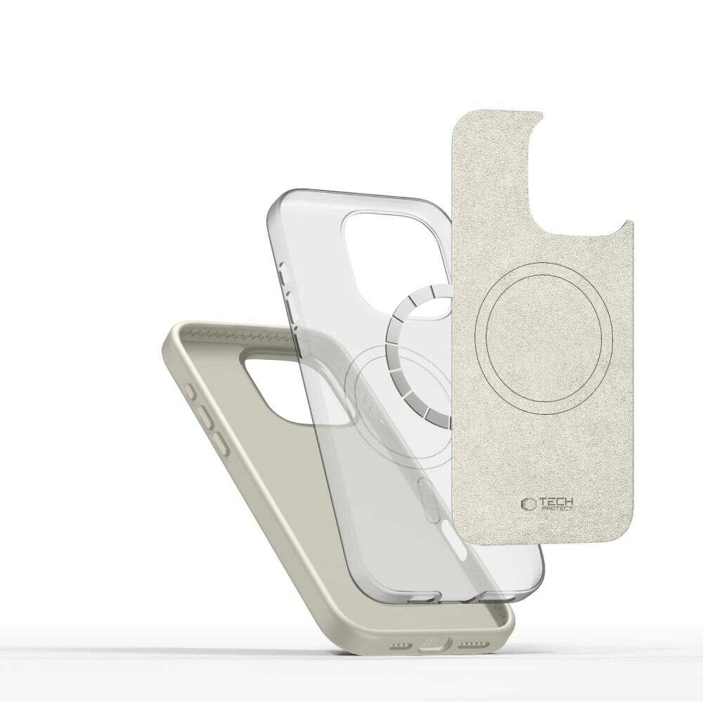 Tech-Protect Silicone Pure Magsafe θήκη για Apple iPhone 16 Pro Max (Cosmic Latte)