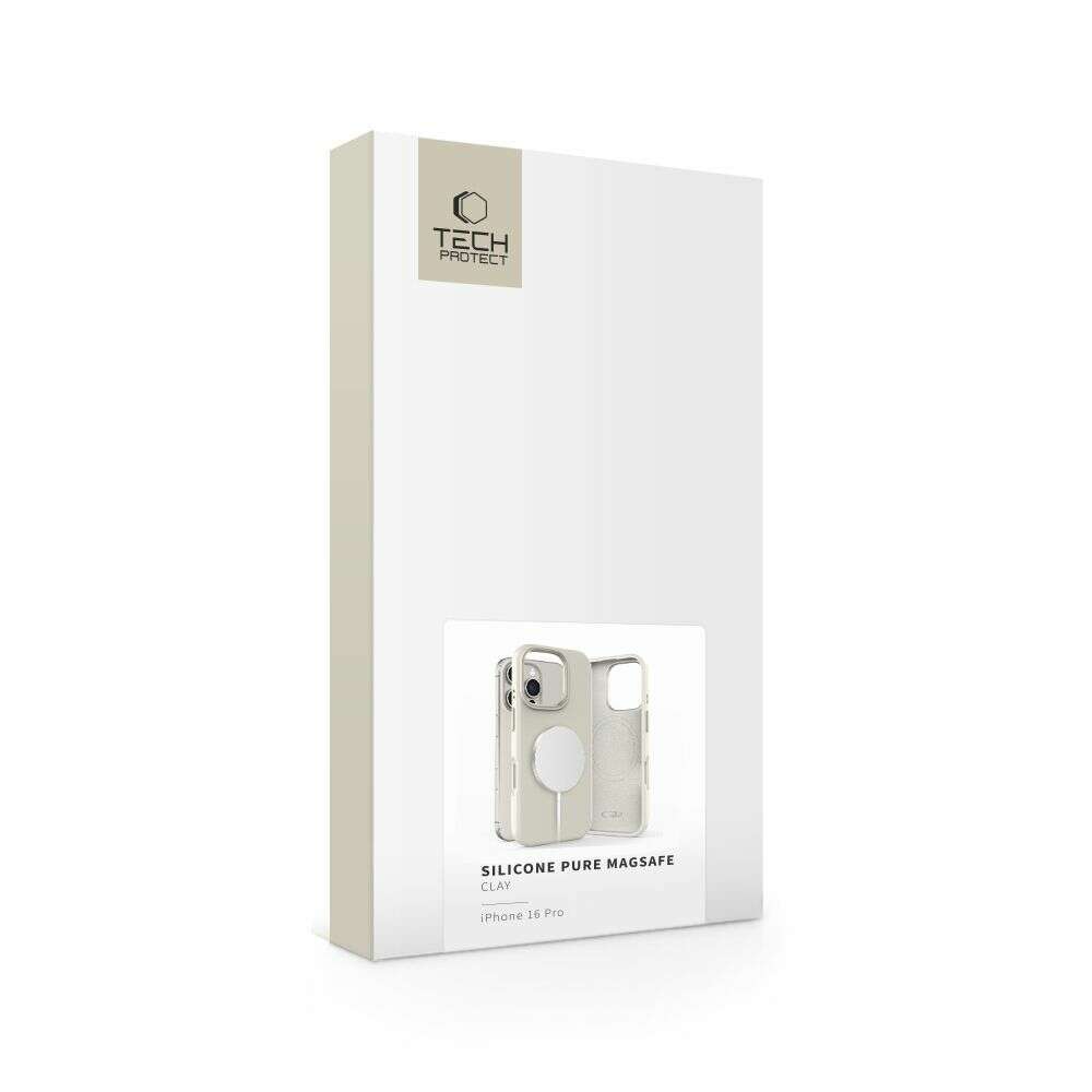 Tech-Protect Silicone Pure Magsafe θήκη για Apple iPhone 16 Pro Max (Cosmic Latte)