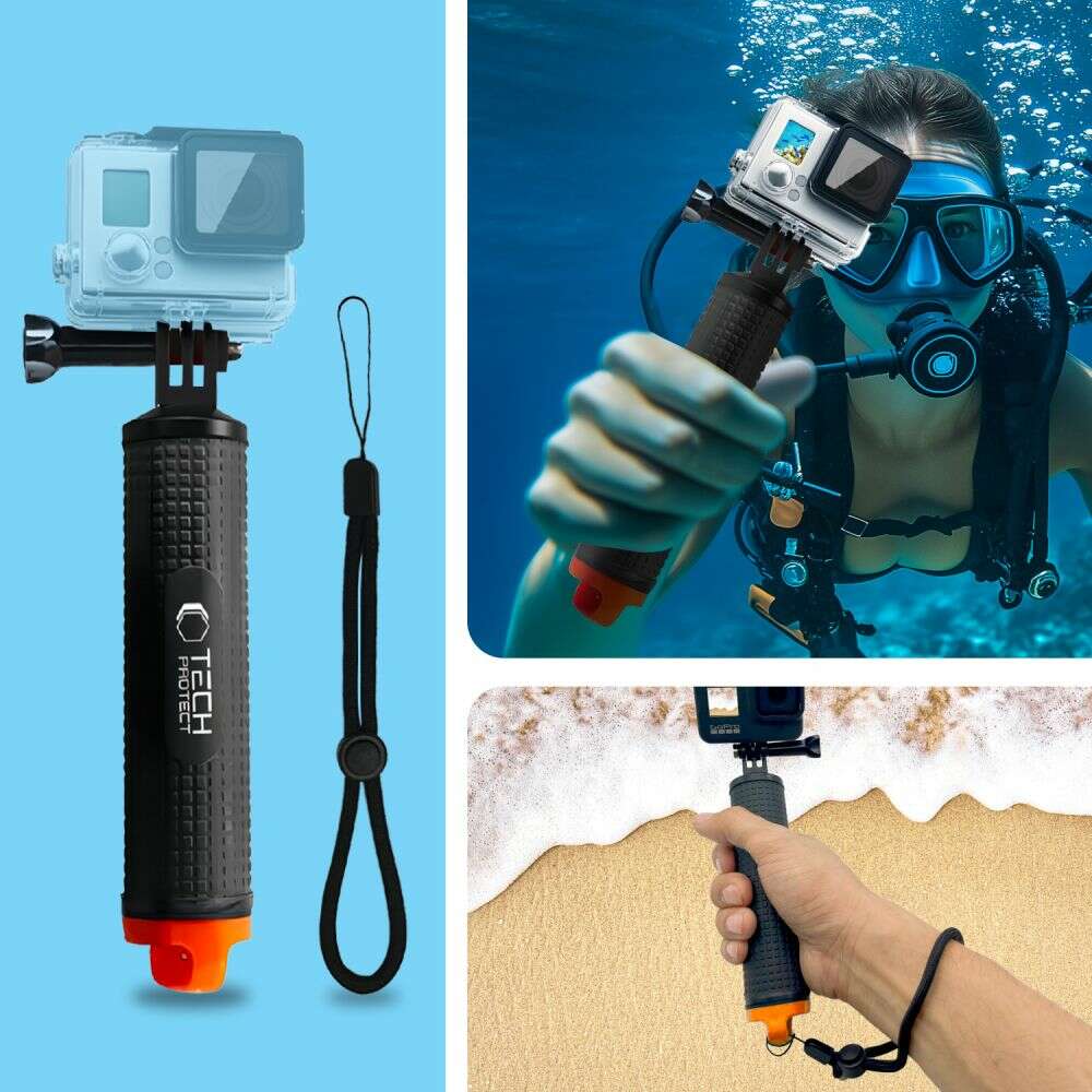 Tech-Protect GA100 Float Hand Grip για GOPRO / DJI (Μαύρο)
