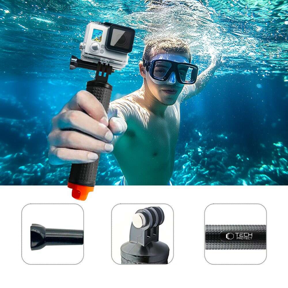 Tech-Protect GA100 Float Hand Grip για GOPRO / DJI (Μαύρο)