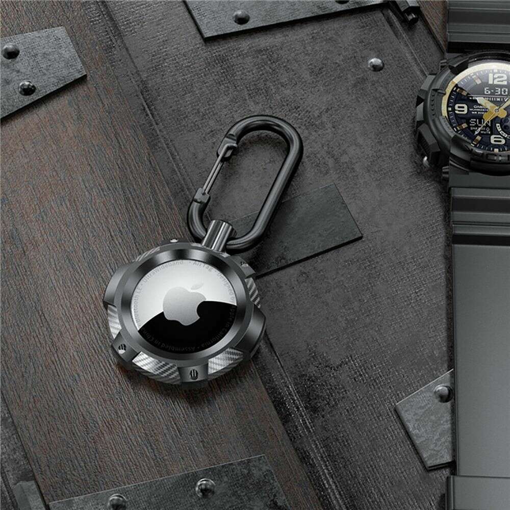 Tech-Protect Tpucarbon Θήκη για Apple AirTag (Μαύρο)