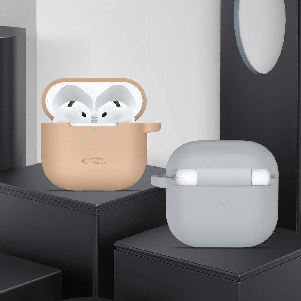 Tech-Protect Silicone Hook Θήκη για Apple AirPods 4 (Navy Blue)