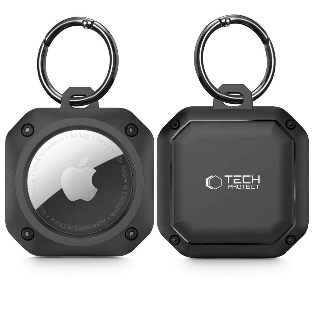 Tech-Protect Rough Pro Θήκη για Apple AirTag (Μαύρο)