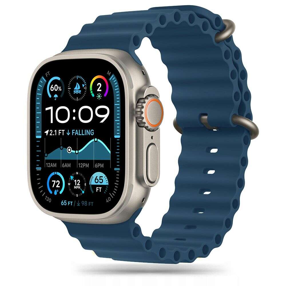 Tech-Protect Iconband Pro Λουράκι Σιλικόνης για Apple Watch 42/44/45/49mm (Abyss Blue)
