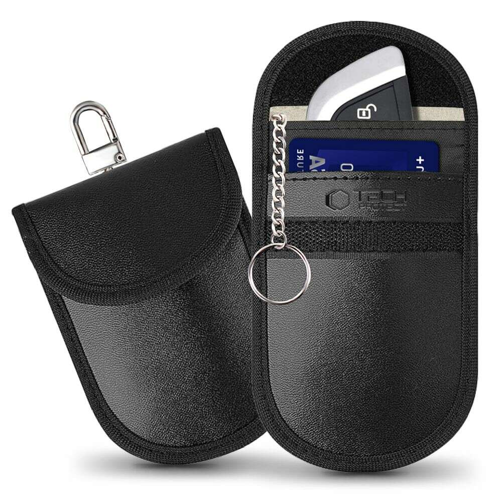 Tech-Protect KLR100 Θήκη Προστασίας Καρτών και Κλειδιών Keyless RFID Signal Blocker Case (Μαύρο)