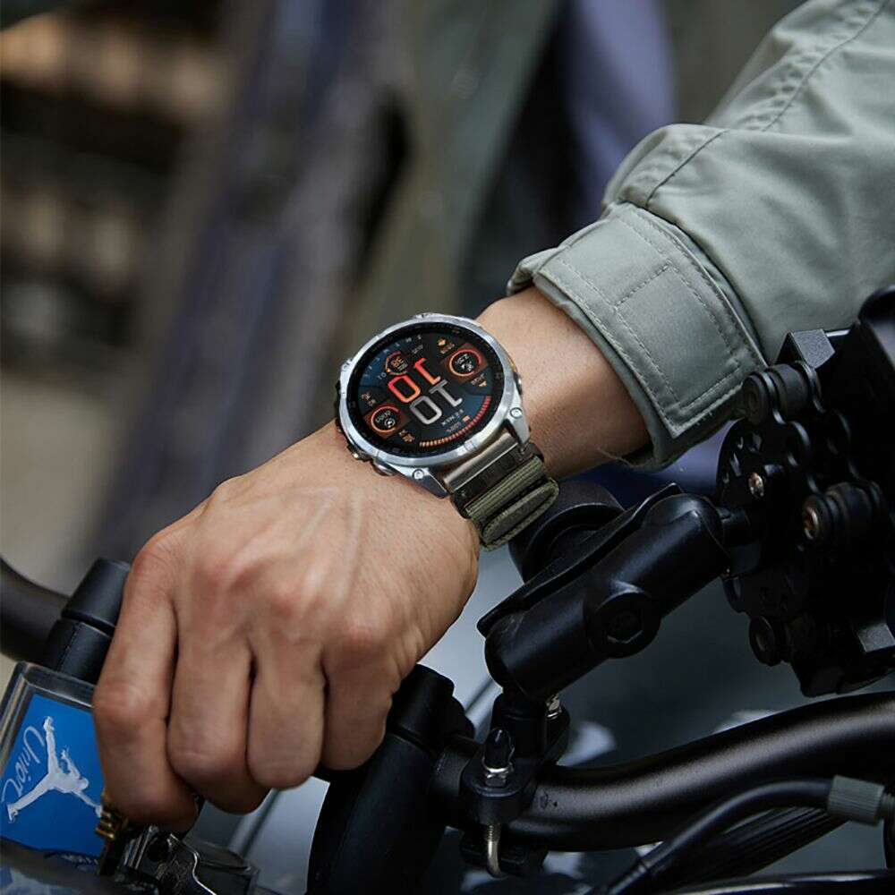 Tech-Protect Nylon Classic για Garmin Fenix 5 / 6 / 6 PRO / 7 / 8 (47mm) / E (OLIVE GREEN)