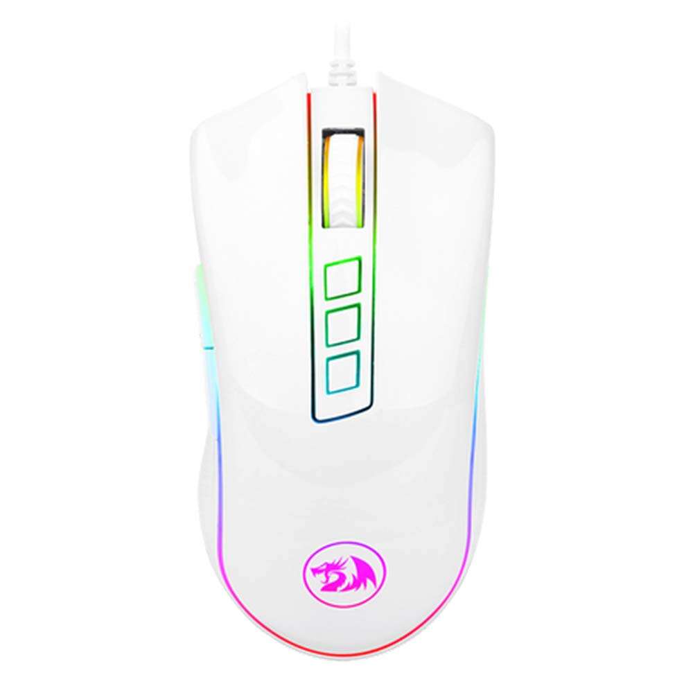 Redragon M711W Cobra Ενσύρματο Gaming Ποντίκι (Λευκό)