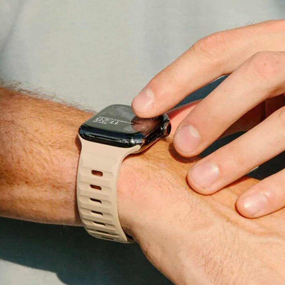 Tech-Protect Iconband Line Λουράκι Σιλικόνης για Apple Watch 6 / 7 / 8 / 9 / 10 / SE / ULTRA 1 / 2 (44 / 45 / 46 / 49 MM) (CASHMERE BEIGE)