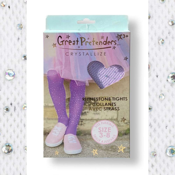 Great Pretenders Καλσόν με Στρας Λευκό 3-8 Ετών