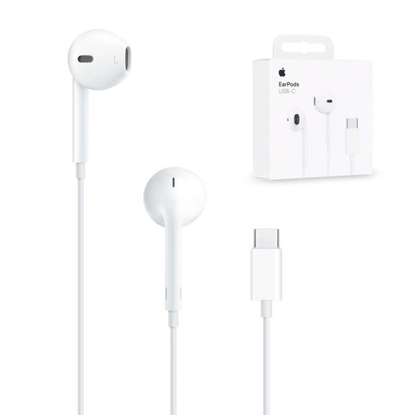 Apple Earpods Handsfree Ακουστικά με Βύσμα USB-C MYQY3ZM/A (Λευκό)