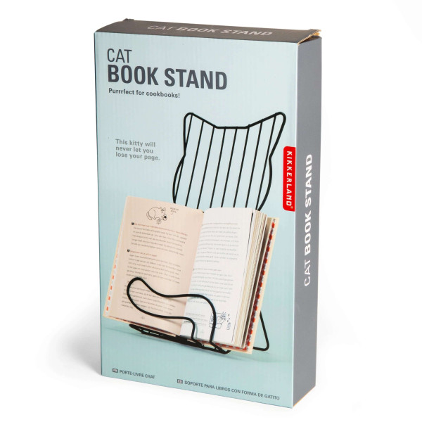 Kikkerland Cat Book Stand (Μαύρο)