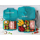 Lekkabox Mini Glamour Φαγητοδοχείο Tritan με 3 χωρίσματα (Aqua)