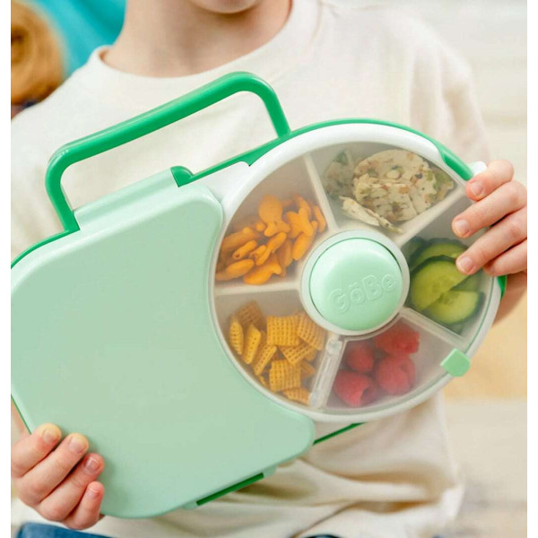 Gobe 2σε1 Φαγητοδοχείο και Snack Spinner (Sage Green)