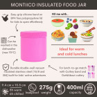 Montiico Θερμός Φαγητού 400 ml (Lilac)