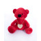 Βελούδινος Αρκούδος Beary "Σ' αγαπώ" 23cm - Κόκκινο