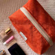 Miss Minimal Zipper Box Νεσεσέρ Terracotta (22 x 13 x 14 cm)