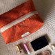 Miss Minimal Zipper Box Νεσεσέρ Terracotta (22 x 13 x 14 cm)
