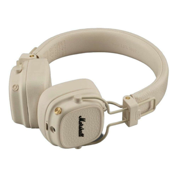 Marshall Major V Wireless on-ear headphones με 100+ ώρες playtime (Cream)