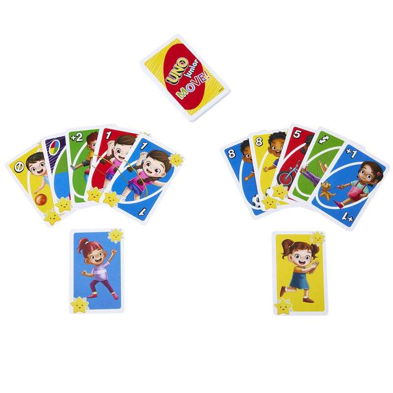Mattel Uno Junior Move! Επιτραπέζιο Παιχνίδι με Κάρτες (HNN03)