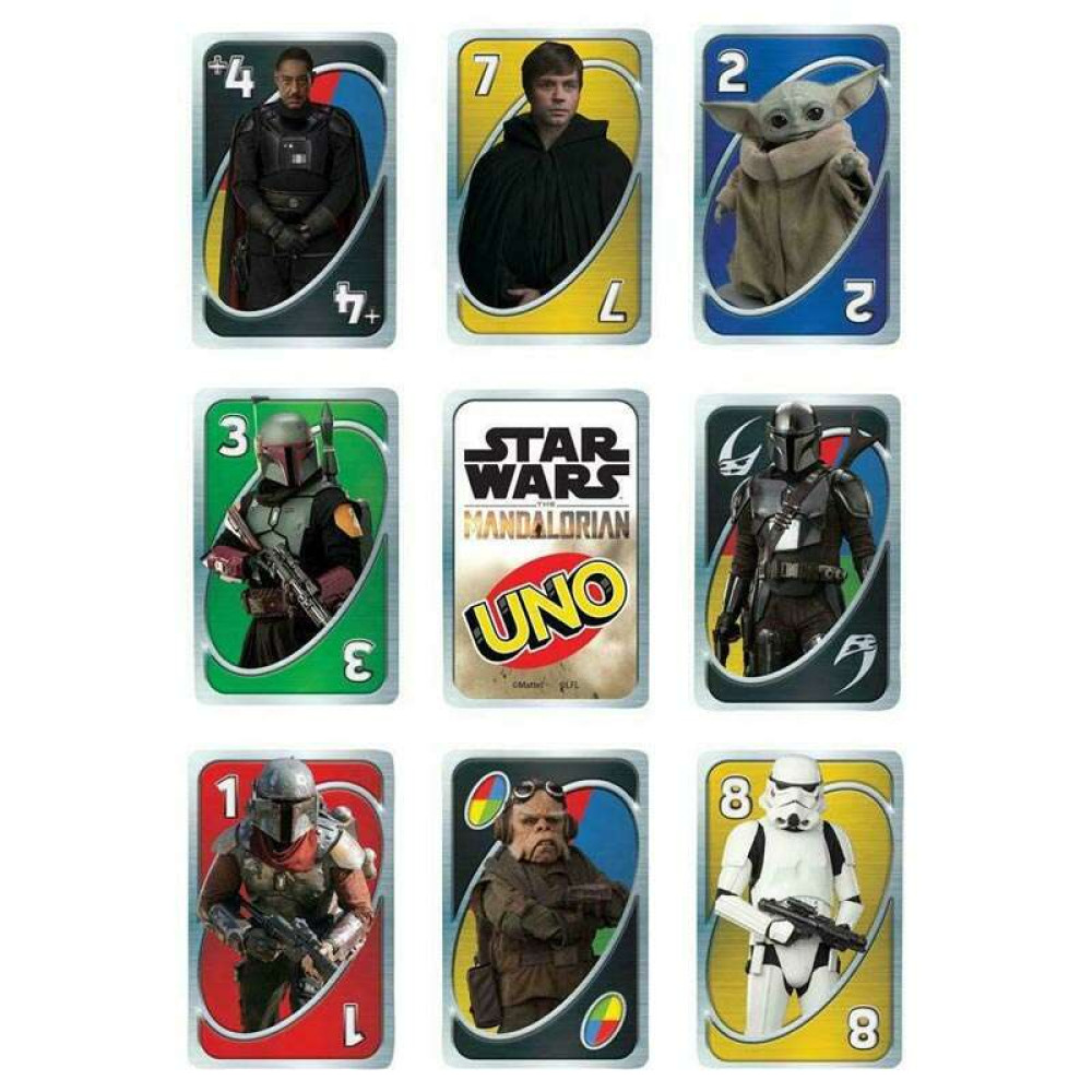 Mattel UNO Star Wars - The Mandalorian Επιτραπέζιο Παιχνίδι με Κάρτες (HJR23)