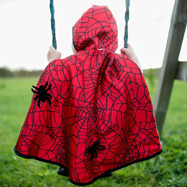 Great Pretenders Παιδική Κάπα Διπλής Όψης με Μάσκα Νυχτερίδα-Αράχνη 12-24 Μηνών