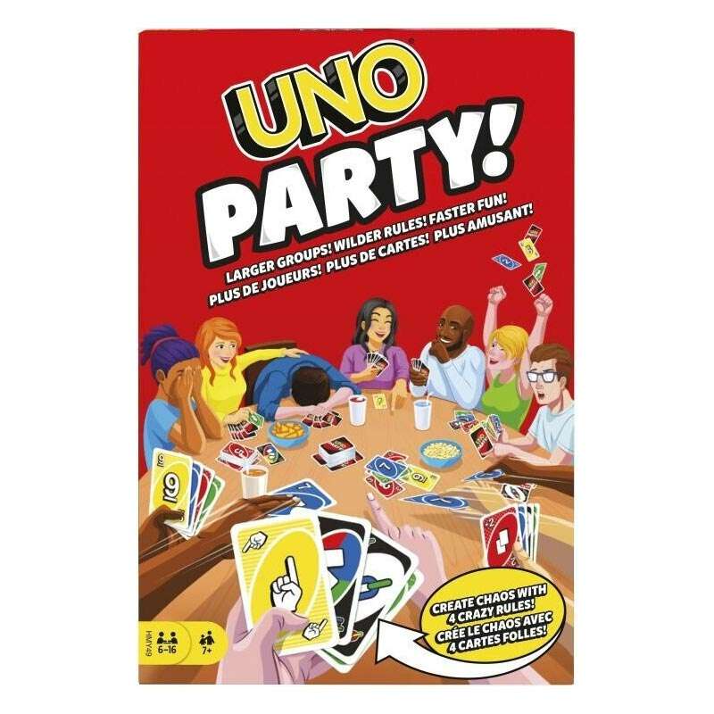 Mattel Uno Party Επιτραπέζιο Παιχνίδι με Κάρτες (HMY49)