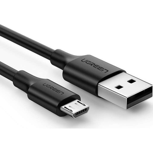 UGreen US289/60136 Καλώδιο Φόρτισης / Δεδομένων USB σε Micro-USB 2A 1m (Μαύρο)