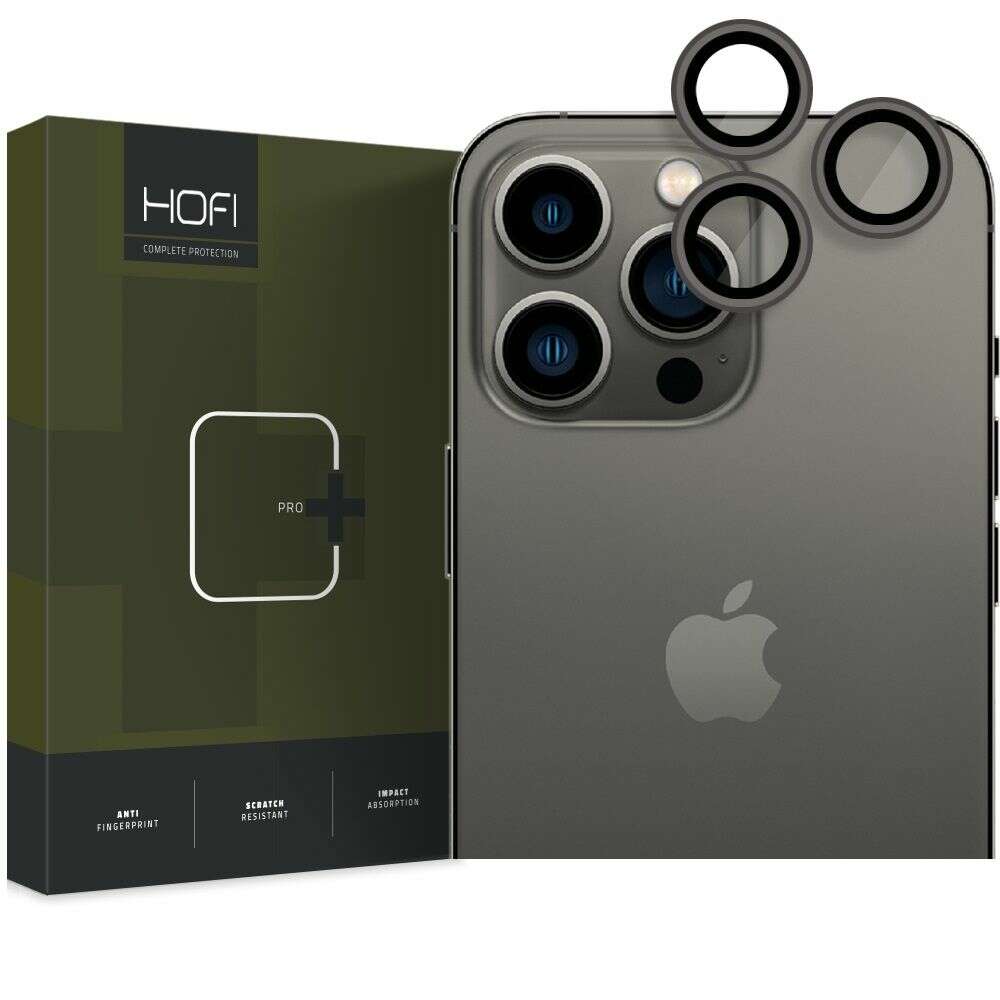 Hofi CAMRING PRO+ Camera Tempered Glass για Apple iPhone 14 Pro /14 Pro Max (Μαύρο)