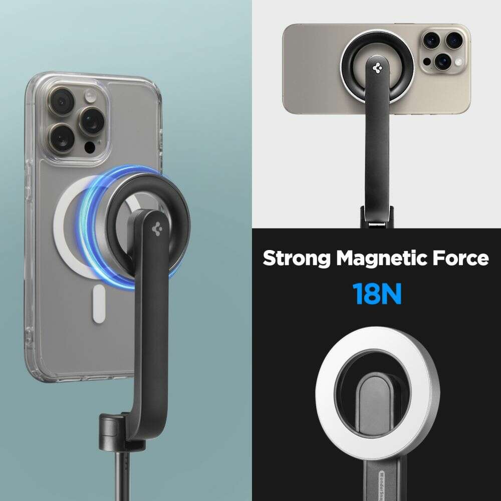 Spigen S580W Magsafe Selfie Stick Long Tripod Bluetooth για smartphone (Μαύρο)