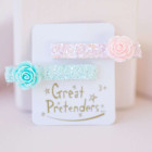 Great Pretenders Boutique Κλιπ Μαλλιών με Γκλίτερ "Τριαντάφυλλο"