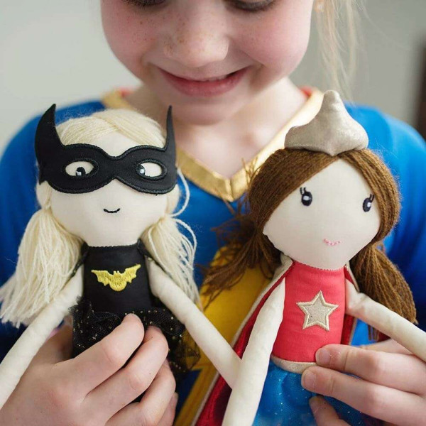 Great Pretenders Κούκλα Υφασμάτινη Κορίτσι Νυχτερίδα 33εκ.