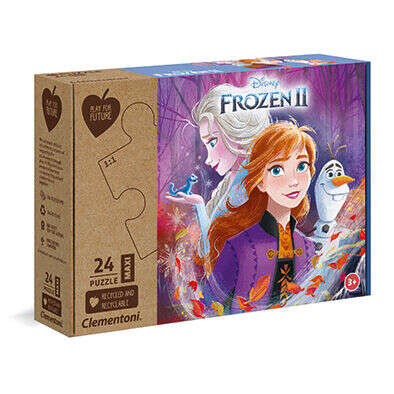 Clementoni Παιδικό Παζλ Eco Play For Future Maxi Frozen II (24τμχ)