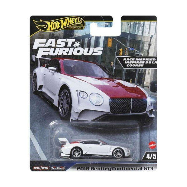Mattel Hot Wheels Premium: Fast & Furious - 2018 Bentley Continental GT3 Vehicle (HVR63)