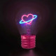 Legami φωτιστικό σε σχήμα λαμπτήρα Lightbulb-Shaped Table Lamp - Bulb Fiction (Καρδιά)