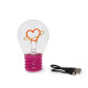 Legami φωτιστικό σε σχήμα λαμπτήρα Lightbulb-Shaped Table Lamp - Bulb Fiction (Καρδιά)