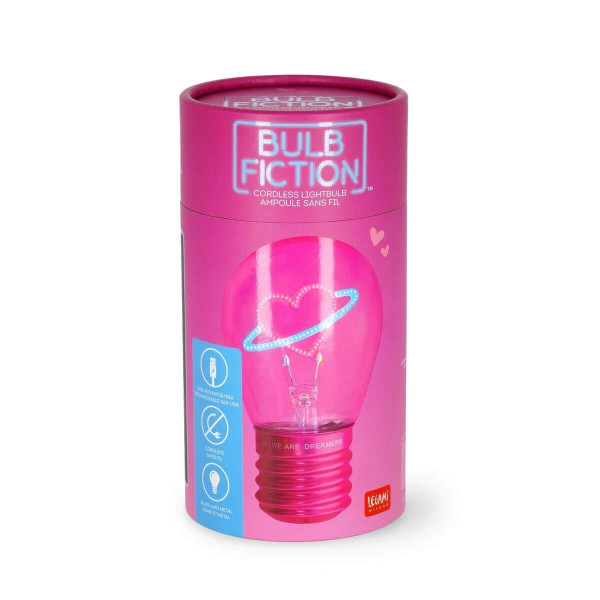 Legami φωτιστικό σε σχήμα λαμπτήρα Lightbulb-Shaped Table Lamp - Bulb Fiction (Καρδιά)