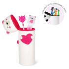 Legami Κασετίνα Soft Silicone Pencil Case - Kawaii Teddy Bear