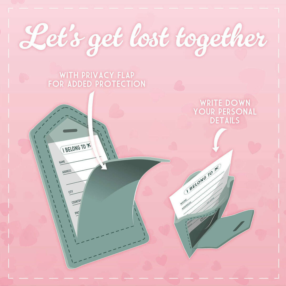 Legami Σετ από 2 Ετικέτες Αποσκευών Ταξιδίου - Let's Get Lost Together