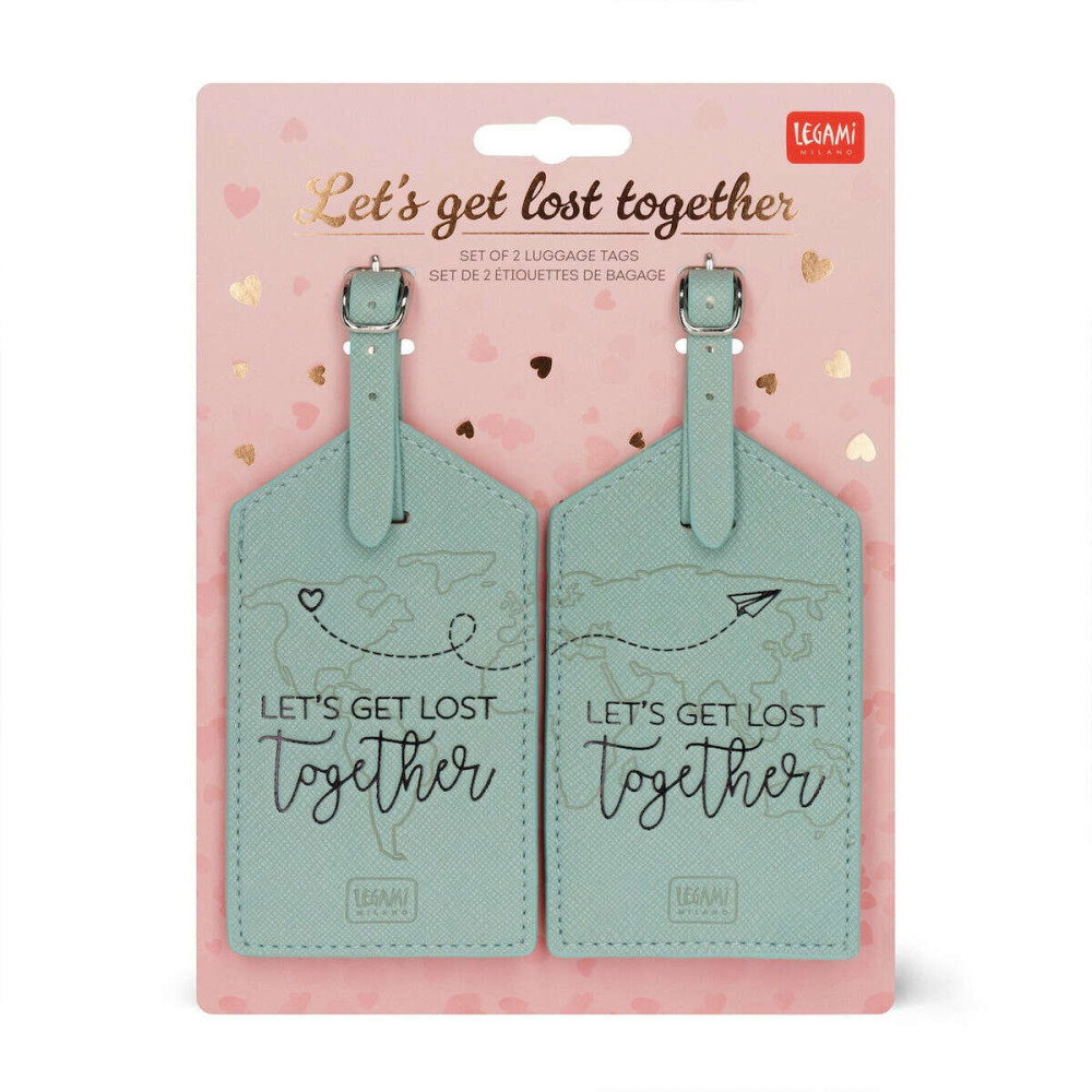 Legami Σετ από 2 Ετικέτες Αποσκευών Ταξιδίου - Let's Get Lost Together
