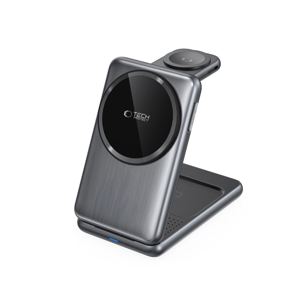 Tech-Protect QI15W-A42 3IN1Magnetic Magsafe Φορτιστής (Space Grey)