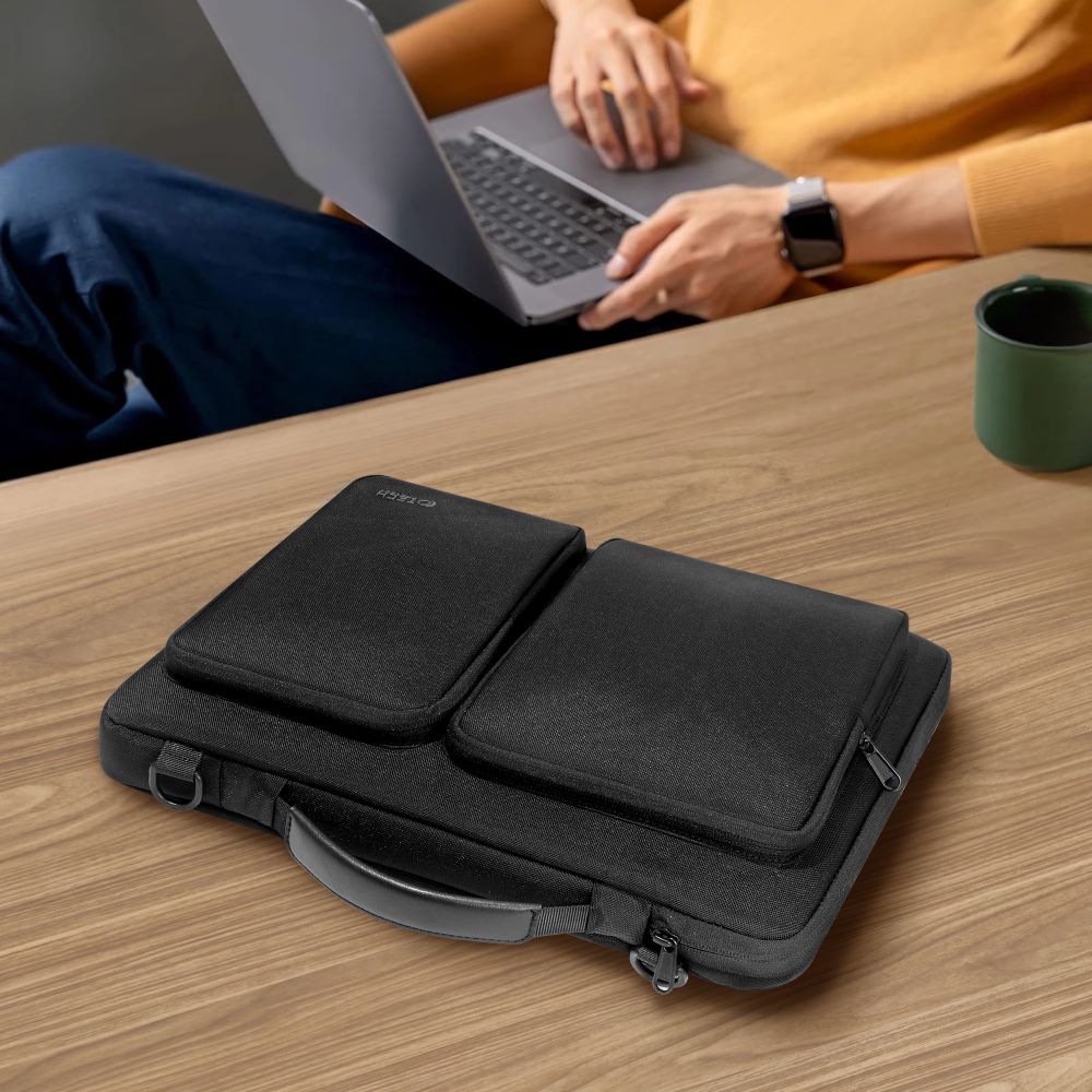 Tech-Protect DEFENDER Τσάντα Ώμου / Χειρός για Laptop 15-16" (Black)