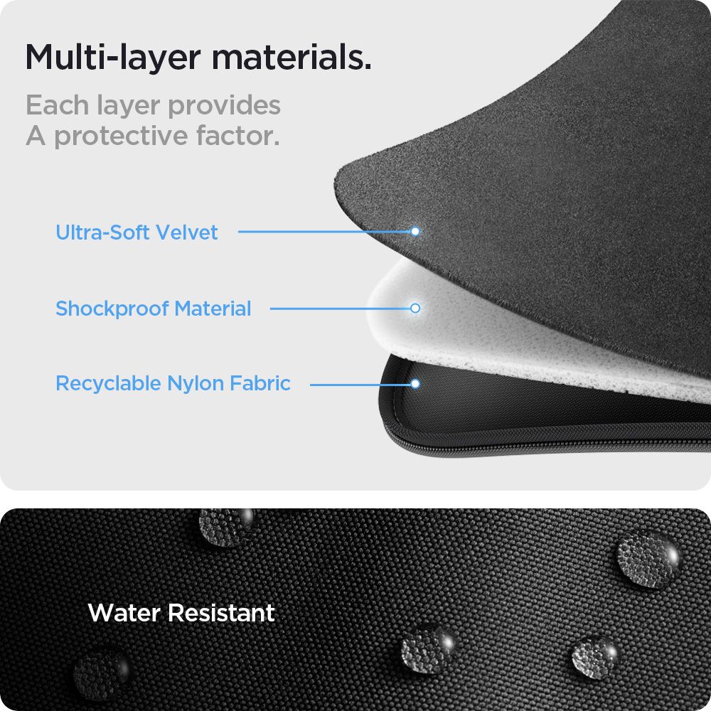 Spigen Basic Pouch για Laptop 16" (Μαύρο)