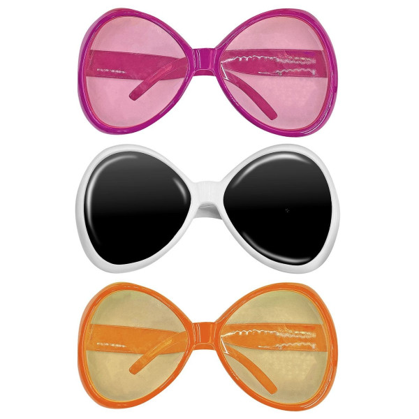 Γυαλιά Αποκριάτικα Μεγάλα 80's (8 x 8 cm)