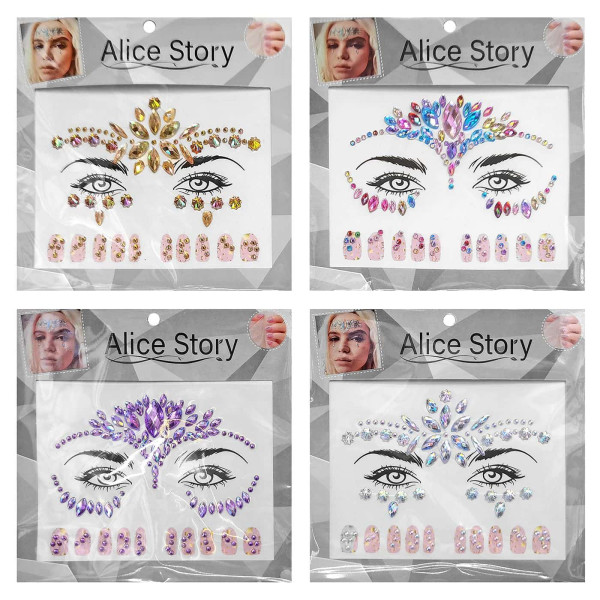 Αυτοκόλλητα Προσώπου & Νυχιών Face Gems